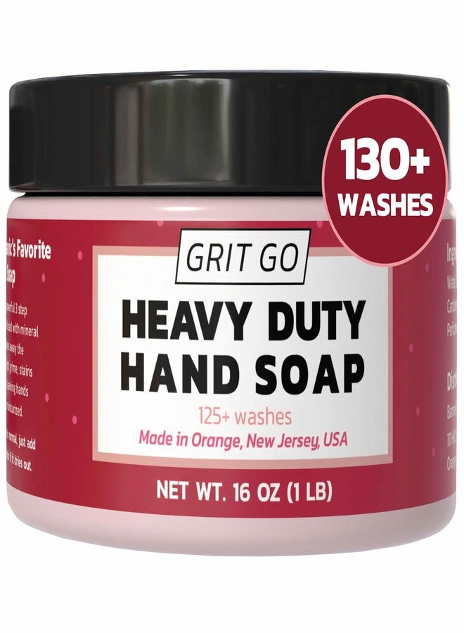 Grit Go صابون يد صناعي جريت جو - منظف يدوي ثقيل للميكانيكيين وعمال البناء والمزيد - يزيل الشحوم والزيت والصدأ والدهان - معجون يد مرطب ومقشر (1 رطل) - Image 1